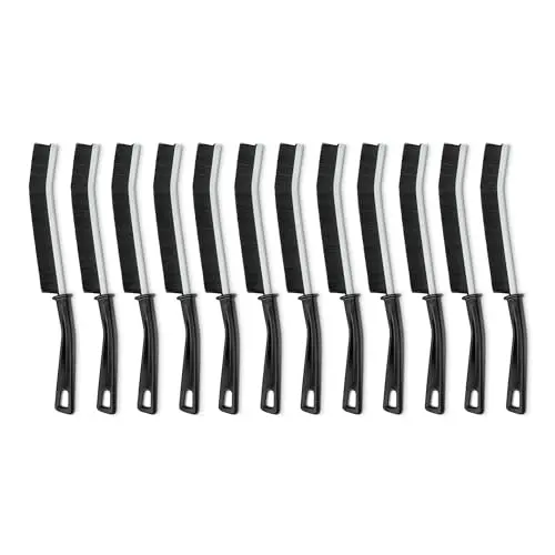 Pack of 12 Amazon Basics narrow hard-bristle cleaning brushes