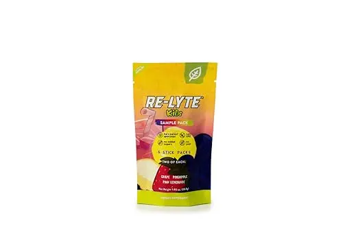 REDMOND Re-Lyte Kids Hydration Electrolyte Mix sample pack with three flavors