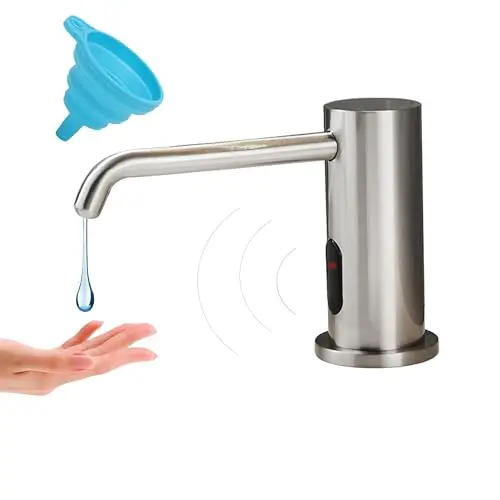 OUEST brushed nickel automatic touchless electric soap dispenser