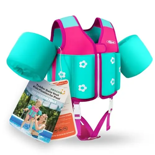 AEOCOO kids pool floaties with external buoyancy sticks