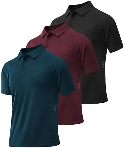 ZITY 3-Pack Polo Shirts with raglan sleeves