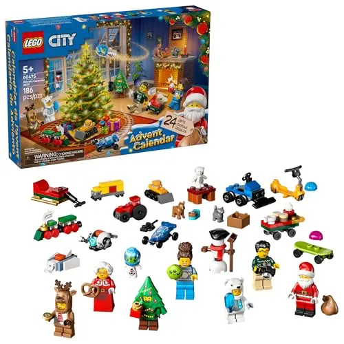 LEGO City Advent Calendar 2026 box with festive mini-builds and characters