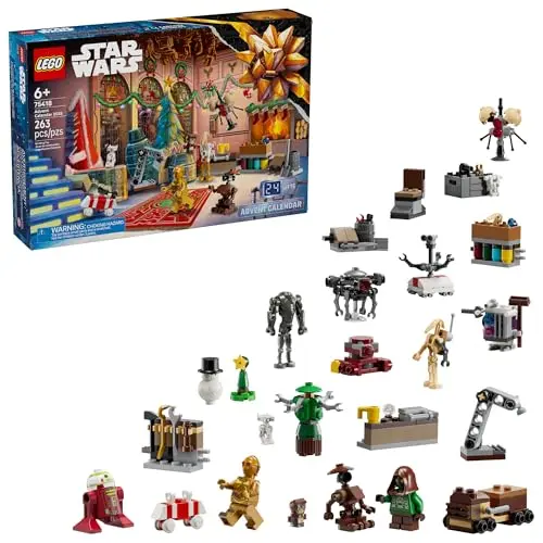 LEGO Star Wars Advent Calendar with C-3PO, droids, and Babu Frik figure