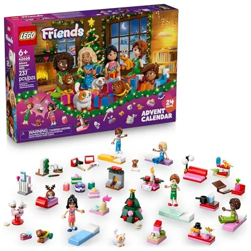 LEGO Friends Advent Calendar box showing mini-dolls and pet figures