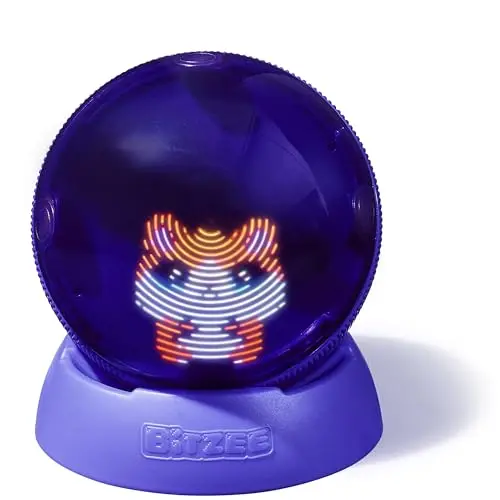 BITZEE clear hamster ball with digital screen, containing a digital pet hamster