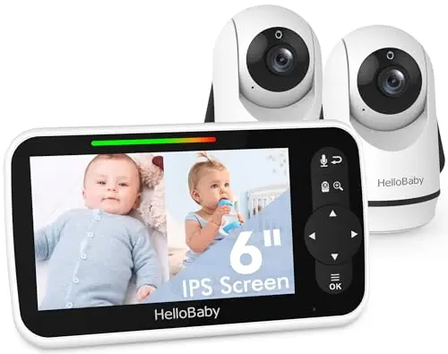 HelloBaby 6-inch IPS screen baby monitor