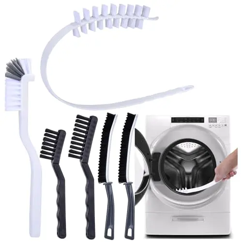 Palksky washing machine cleaning brush set with various heads for seals and drums