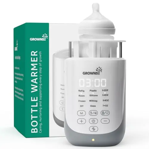 GROWNSY Nutri Bottle Warmer with automatic lift feature and night light