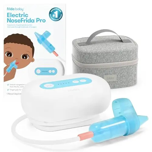 Frida Baby Electric NoseFrida Pro white cordless nasal aspirator with hospital-grade suction