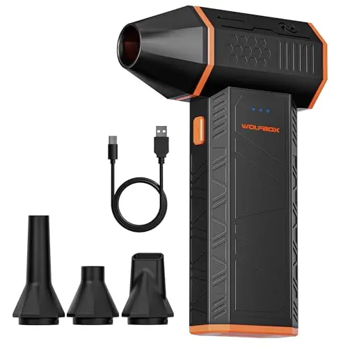 WOLFBOX MF50 Electric Air Duster with multiple nozzles