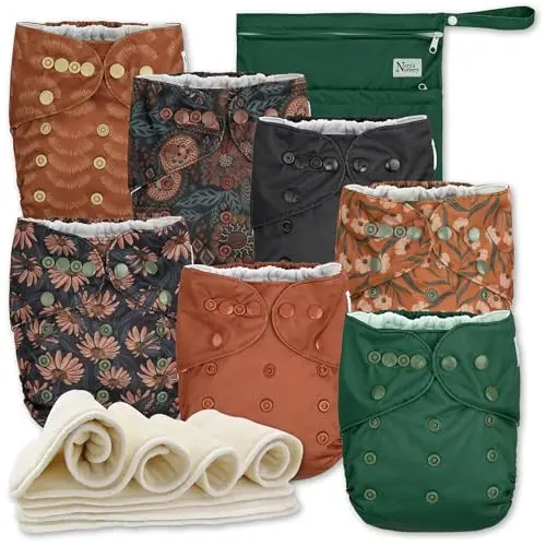 Nora's Nursery AWJ cloth diapers with updated liner