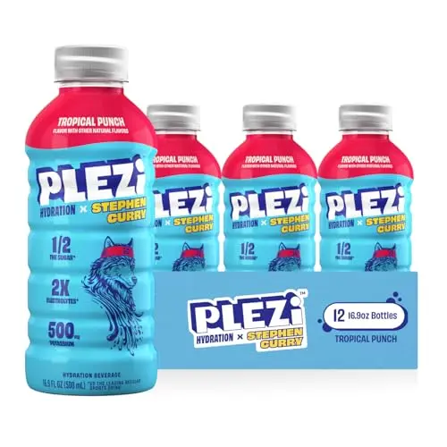 PLEZi Tropical Punch hydration drink bottles developed with Stephen Curry