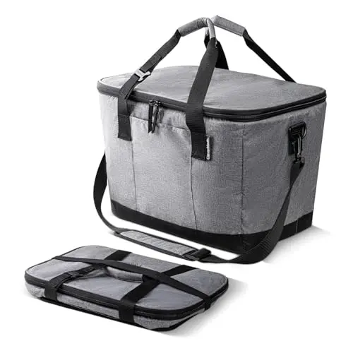 CleverMade Tahoe collapsible gray and black soft cooler