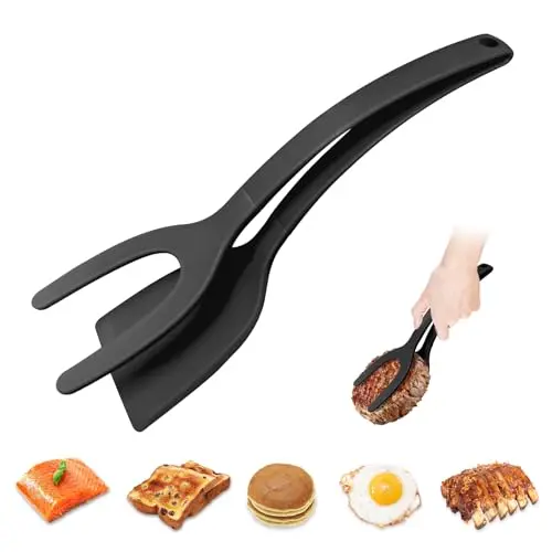 KJG Silicone Spatula Tong in black