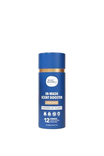 Kind Laundry Plant-Based Ocean Breeze Scent Booster Beads in cardboard container