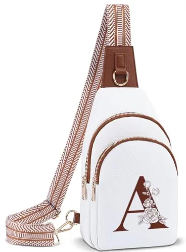 INITIAL personalized letter crossbody bag for women