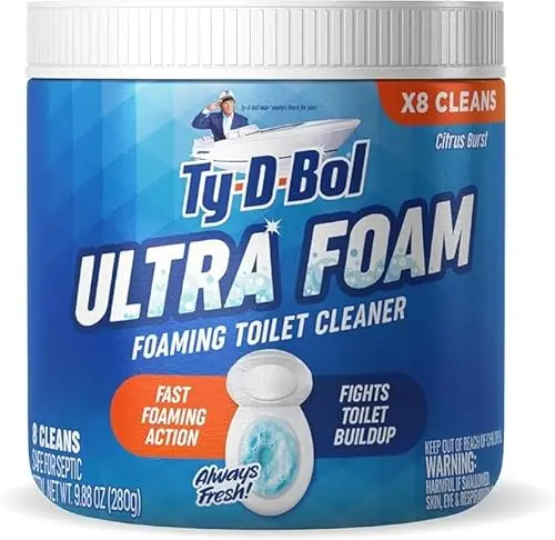 Ty-D-Bol Ultra Foam Toilet Bowl Cleaner powder canister