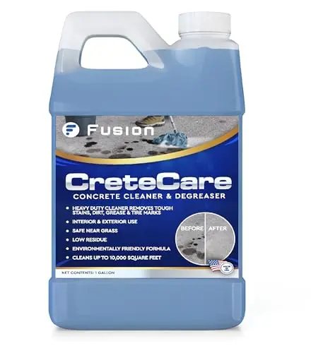 Fusion CreteCare concrete cleaner gallon jug