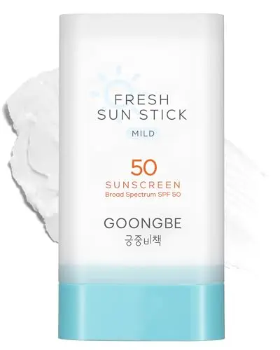 GOONGBE Fresh Sun Stick with a matte finish.