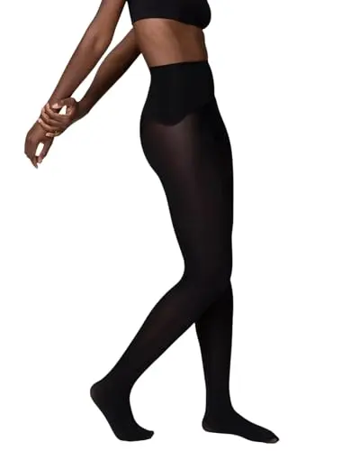 NOOSH PLAY Opaque Tights in Noir, showing a smooth, matte finish for cooler days