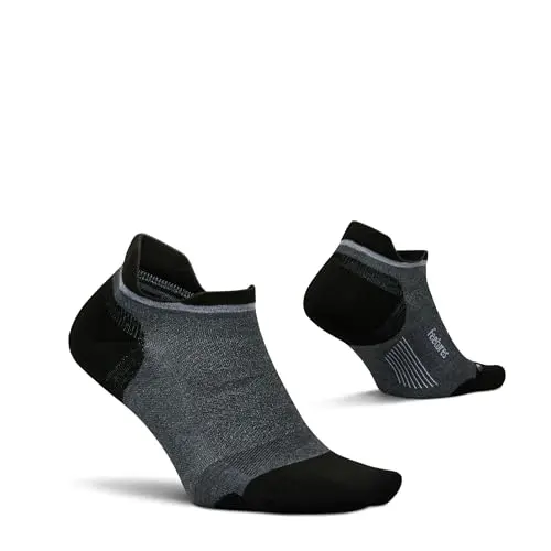 Feetures Elite Golf Max Cushion Tab Ankle Socks in black