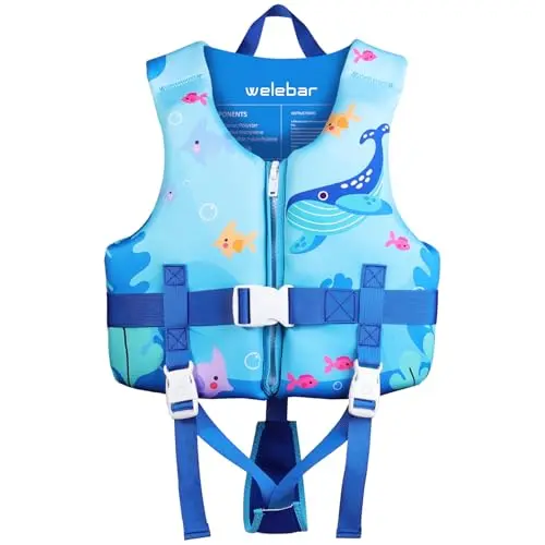 Welebar Dinosaur themed adjustable toddler swim vest