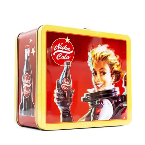 Toynk Fallout Nuka-Cola metal lunchbox with retro-futurist graphics