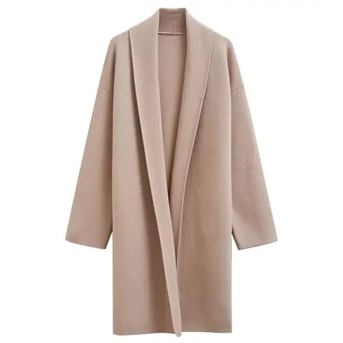 CHICWISH Women Shawl Collar Long Sleeve Cardigan