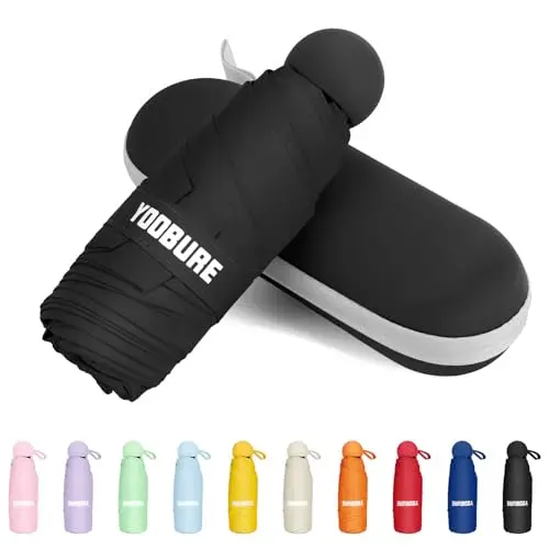 Yoobure Portable Compact Umbrella with carrying case