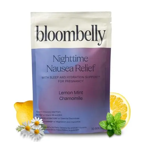 BLOOMBELLY electrolyte powder packet for morning sickness relief