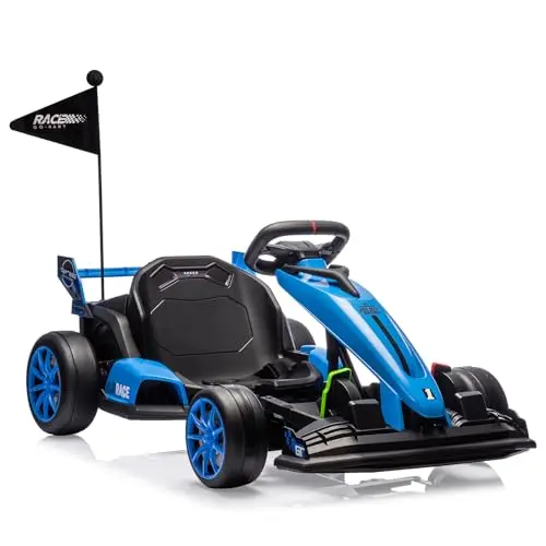 GarveeLife 24V electric drift kart with a reinforced frame and EVA silent wheels.