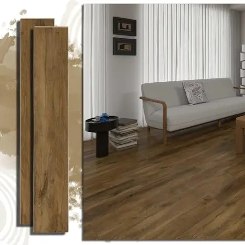Butterscotch wood-look luxury vinyl plank flooring
