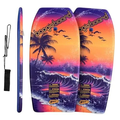 Two-pack of Wham-O 37-inch boogie boards in beach colors