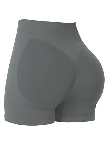Sunzel High Waisted Biker Shorts in Storm Grey