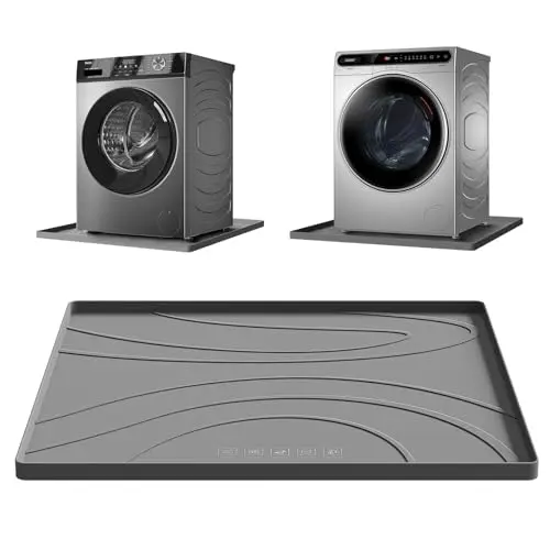 EWX Standard Washing Machine Drain Pan Silicone Mat under an appliance