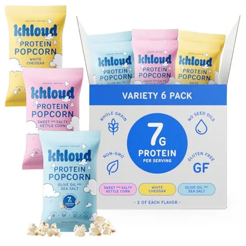 Khloud Protein Popcorn variety pack bags