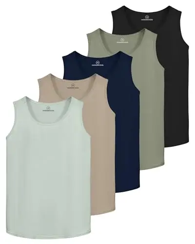 Real Essentials Dry-Fit Muscle Men's Tank Top in multiple colors