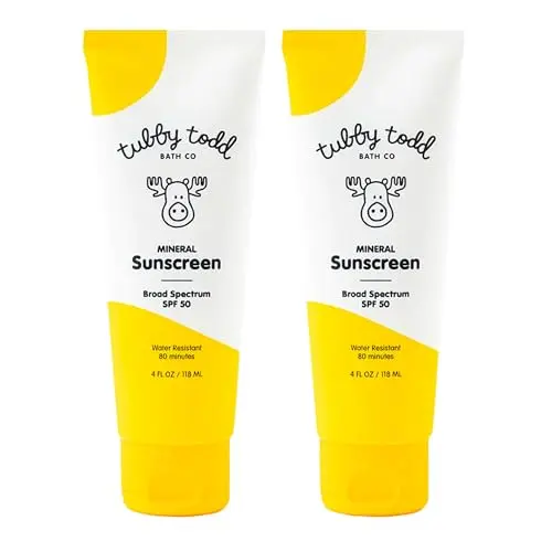 Tubby Todd Mineral Sunscreen SPF 50 two-pack