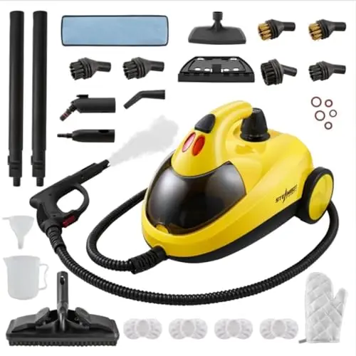 STEAMBOT multi-surface steam cleaner with attachments