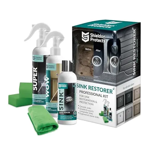Shieldon Protects Sink Restorer Kit with three bottles