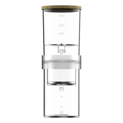 MAVO 300ml cold brew drip maker with clear plastic tower and two reusable filters