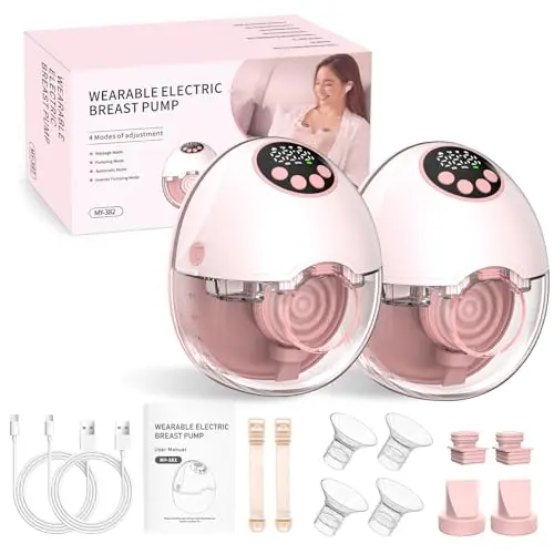 ARICHOMY 2-Pack Hands Free Wearable Breast Pumps