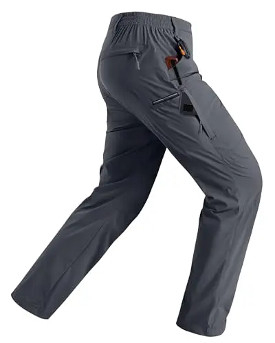 Rapoo men's lightweight hiking pants with DWR coating for travel