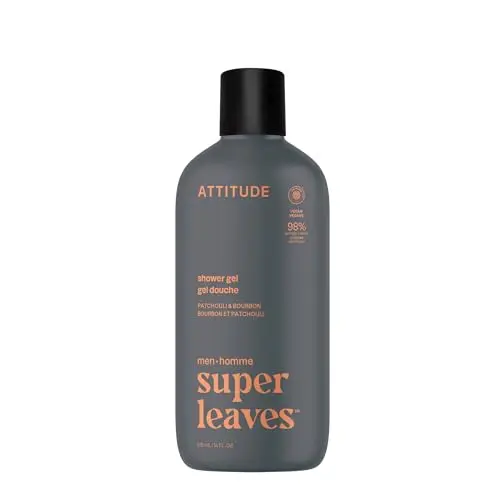 ATTITUDE Men's Shower Gel Patchouli & Bourbon bottle