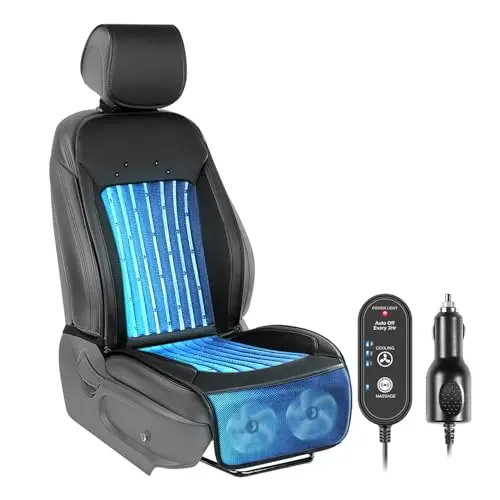PAFFENERY 2026 Upgraded Cooling Car Seat Cover in Fashion Black