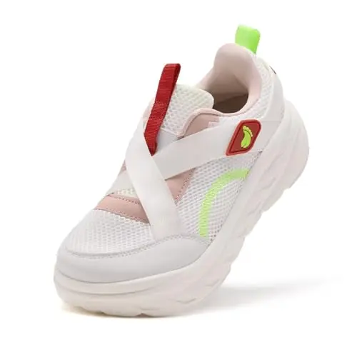 ORTHO FIT Kids Diabetic Wide Toe Box Orthopedic Walking Shoes in White