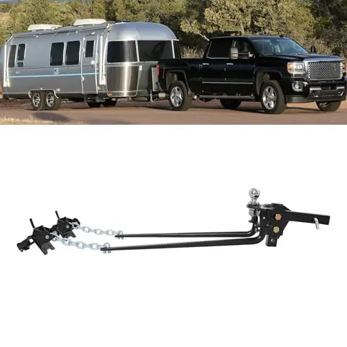 VPABES round bar weight distribution hitch with sway control kit