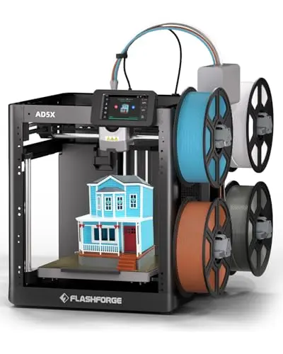 FLASHFORGE AD5X Multi-Color 3D Printer with Intelligent Filament System
