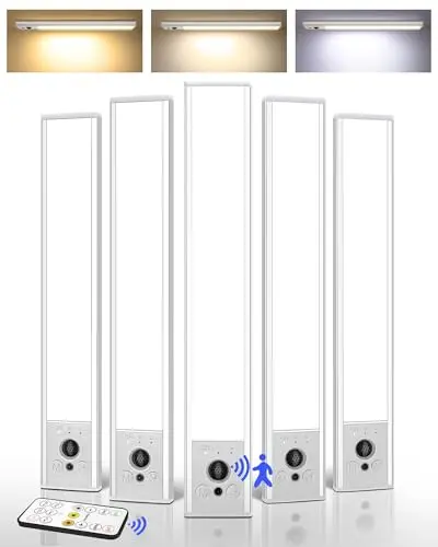 EZVALO 5-pack of aluminum under cabinet lights with remote control