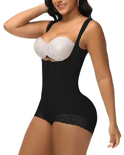 Shapshe open bust shapewear bodysuit for women with full body compression